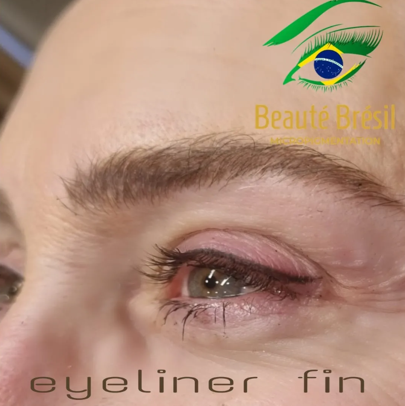 Avant et après : eye-liner fin, Beauté Brésil